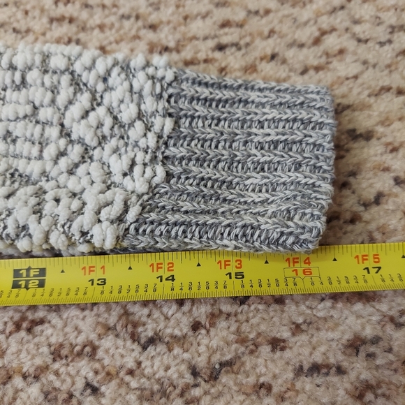 MOD Popcorn Sweater Women's Small Knit Hoodie Pullover Beige Gray Casual Shirt - Picture 11 of 12